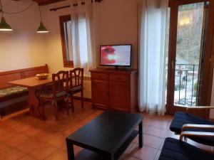 Una televisión o centro de entretenimiento en Apartaments Can Bundanci
