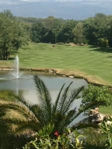 ムージャンにあるVilla Royal Mougins Golf Clubのゴルフ場前の噴水池