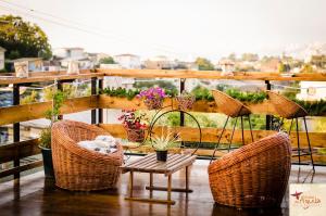 Posezení v ubytování Hostal del Aguila