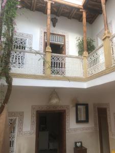 Balkón nebo terasa v ubytování Riad Dar Zioui