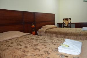 Postel nebo postele na pokoji v ubytování Balcones del Río Hotel
