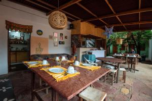 Ruang duduk di Pousada Casa de Nomades