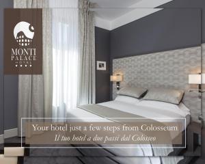 A bed or beds in a room at Monti Palace Hotel