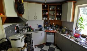 Köök või kööginurk majutusasutuses Strandzhata's House