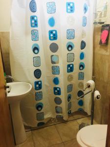 Ванная комната в cabañas Khuska