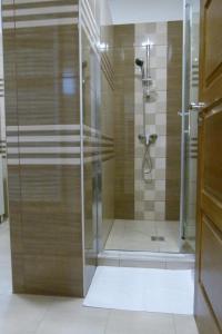 A bathroom at Wolf House Apartman