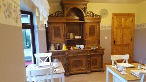 Kuchyň nebo kuchyňský kout v ubytování Leroy´s Lodge