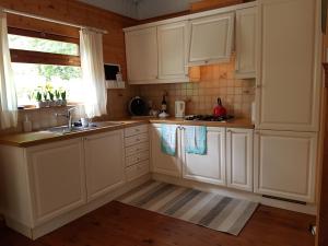 Kuchyň nebo kuchyňský kout v ubytování Charme chalet