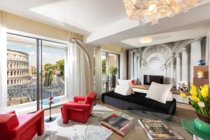 Hotel Palazzo Manfredi – Small Luxury Hotels of the World的休息区