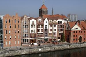 Výhľad na mesto Gdansk alebo výhľad na mesto priamo z hotela