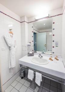 Koupelna v ubytování Hôtel Pédagogique Coeur d'Apcher