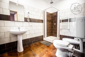 Koupelna v ubytování Hotel Paganini