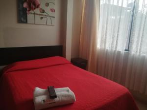 Cama o camas de una habitación en Hotel Kallma