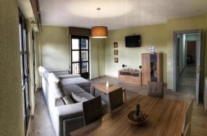 a living room with a couch and a table at San Juan de la Cruz in Ávila