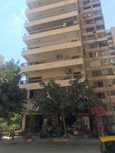 a tall building with a tree in front of it at Elegant apartment in the middle of Alexandria for long term in Alexandria