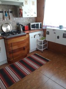 Kuchyň nebo kuchyňský kout v ubytování Hostal Arce Marrón