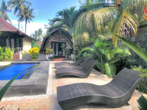 Zahrada ubytování Gili Air Bungalows