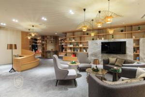 TV a/nebo společenská místnost v ubytování Grand Cosmos Resort Ruisui Hualien