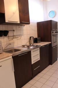 A kitchen or kitchenette at Ildikó Apartman
