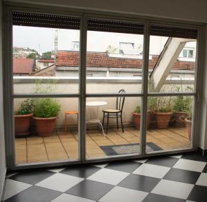 A balcony or terrace at Star Hostel