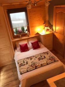 Postel nebo postele na pokoji v ubytování Gîte Bella Vita