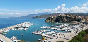 a bunch of boats docked in a harbor at B&B Il Convento in Agropoli