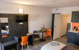 Kuchyň nebo kuchyňský kout v ubytování Apartments A7