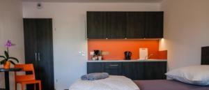 Postel nebo postele na pokoji v ubytování Apartments A7