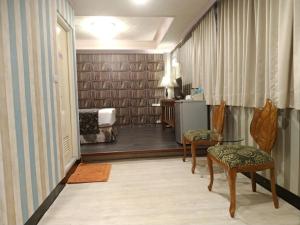 Koupelna v ubytování Guan Lun Hotel