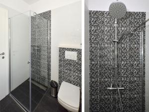 Koupelna v ubytování Deluxe Apartman Porto
