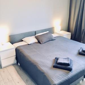 Posteľ alebo postele v izbe v ubytovaní Apartament SONIA