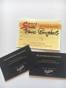 Een certificaat, prijs of ander document dat getoond wordt bij Penthouse Bargholz