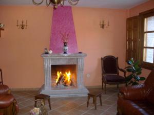 A seating area at Posada Sobrevilla
