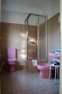 Koupelna v ubytování Haus Helvetia
