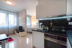 Кухня или мини-кухня в Aparthotel Koroni Home
