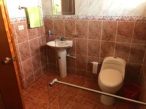 A bathroom at Casa campestre Isabelita