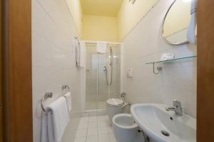 Koupelna v ubytování Hotel Moderno