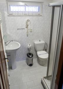 Koupelna v ubytování Penzion U Candru
