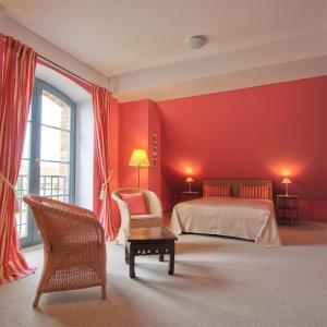 Cama o camas de una habitación en Hotel Burg Wanzleben