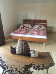 Postel nebo postele na pokoji v ubytování Fritz-Muller-Partenkirchen