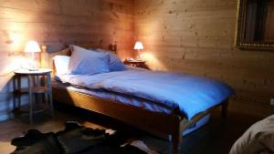 Krevet ili kreveti u jedinici u okviru objekta Chalet Beauroc