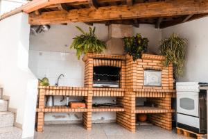 Η κουζίνα ή μικρή κουζίνα στο Casa do Carril