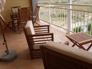 Balkon lub taras w obiekcie 2 dorm.A/A.Vista mar.WiFi.Gym.Sauna.Terraza.Parking.