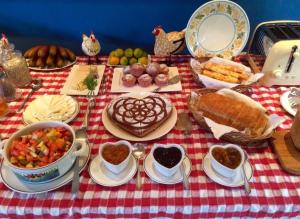 Morgenmad for gæster der bor på Pousada Kolibri