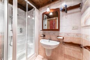 Koupelna v ubytování Hotel Barrett