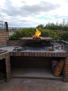 Gril dostupný pro hosty v prázdninového domu