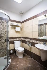 Koupelna v ubytování Wellness Hotel Holzberg