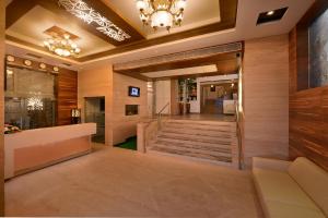 The lobby or reception area at Dwarkadhish Lords Eco Inn