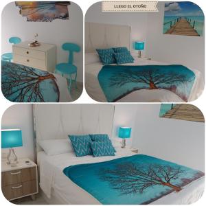 Ein Bett oder Betten in einem Zimmer der Unterkunft Benal-beach Marina Deluxe