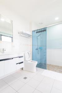 5+1 Homestay tesisinde bir banyo